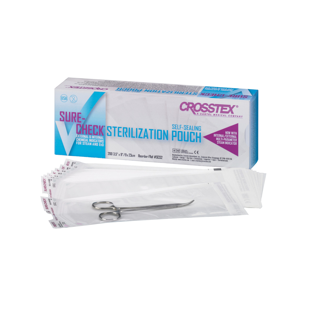 Crosstex Sure-Check Sterilization Pouches (10137_SCL2)