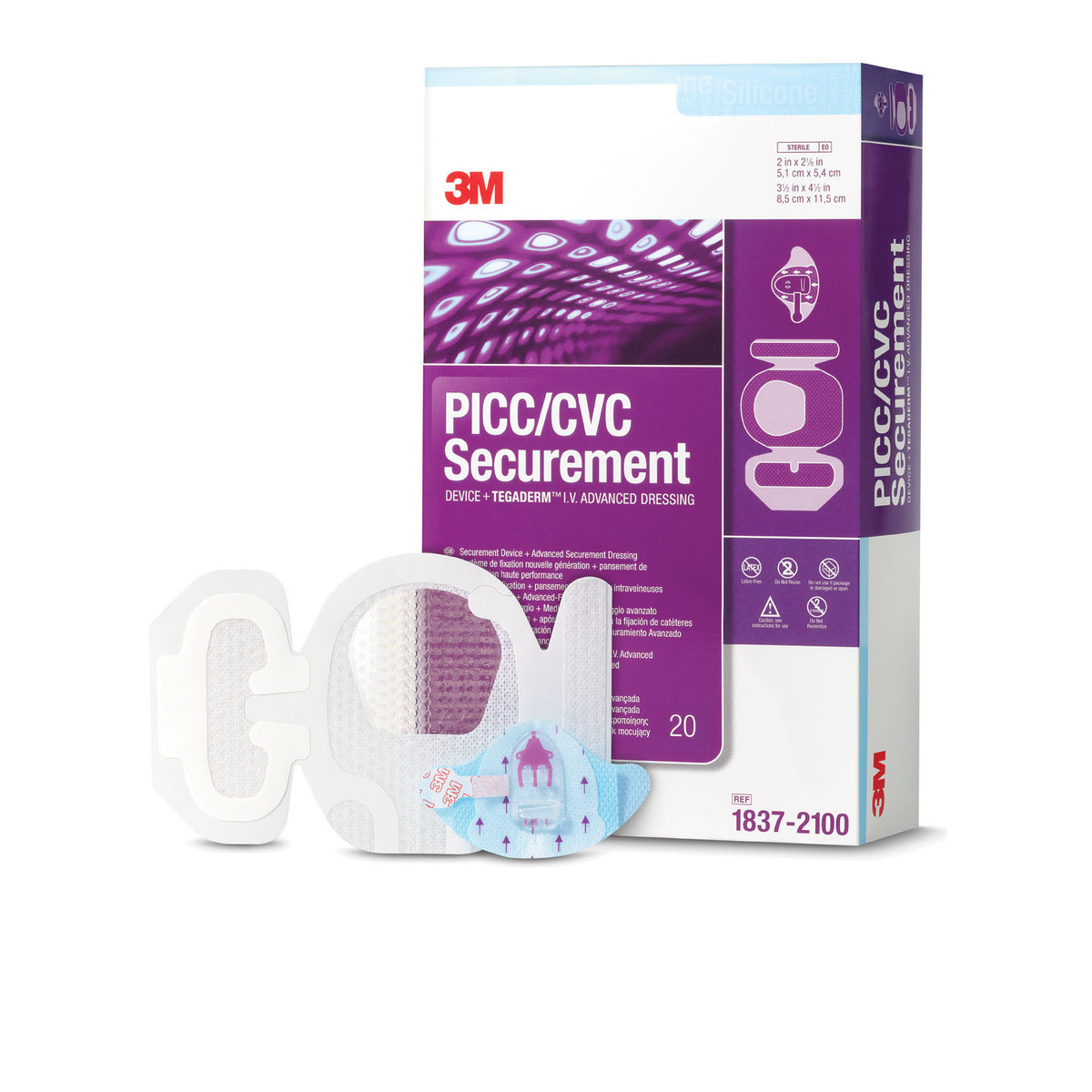 Solventum Picc/Cvc Securement Device + Tegaderm Iv Advanced Securement Dressing