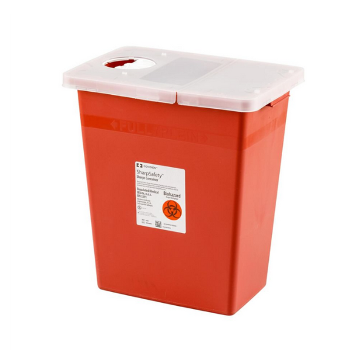 Cardinal Health Large Volume Sharps Container with Hinged Lid