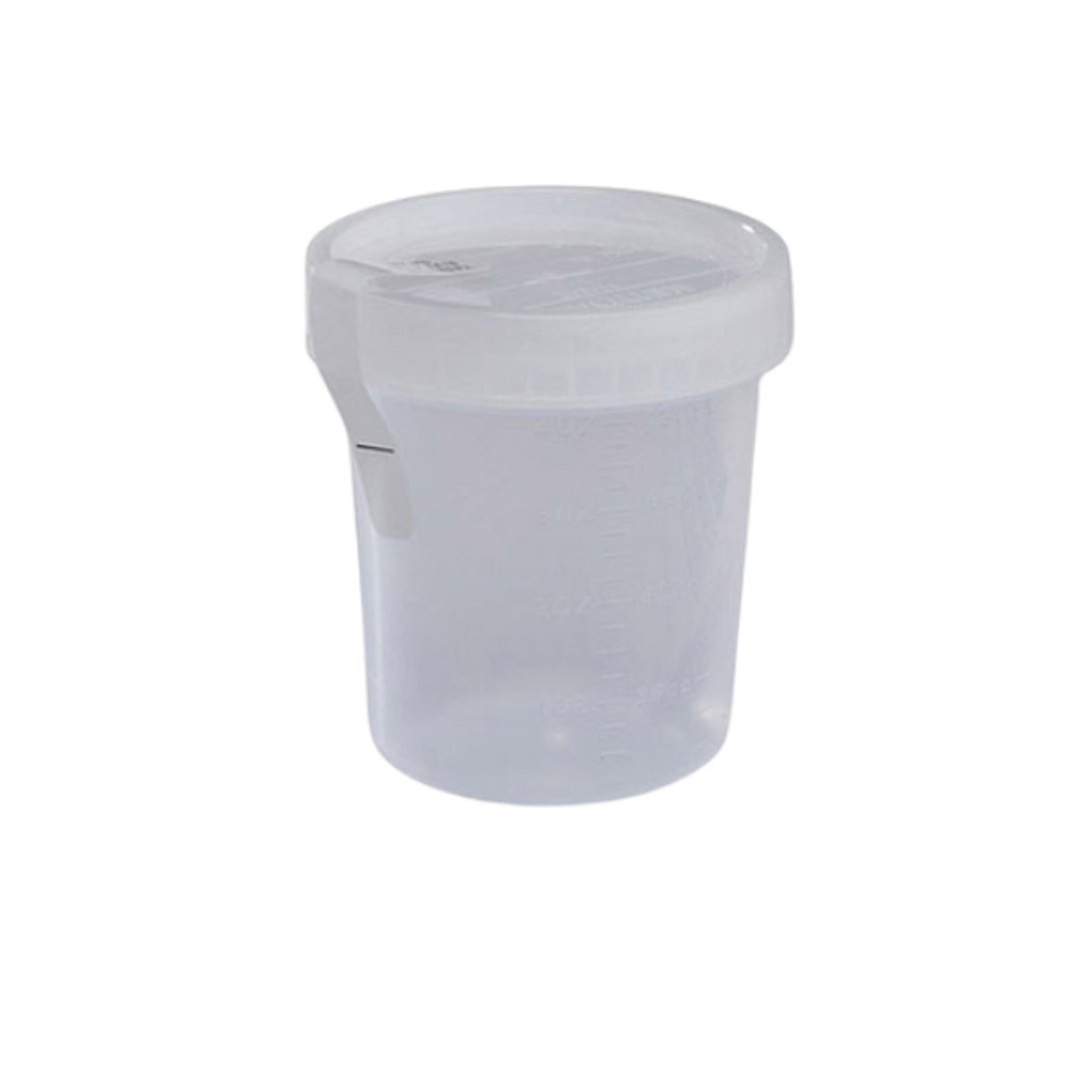 Medegen Specimen Container, Translucent with Lid, 4 oz