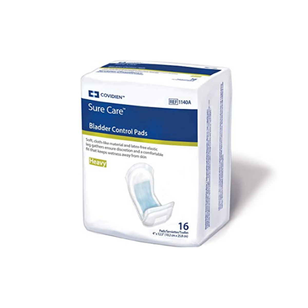 Cardinal Health Sure Care™ Bladder Control Pads,  Extra Absorbency, 4" x 10-3/4"