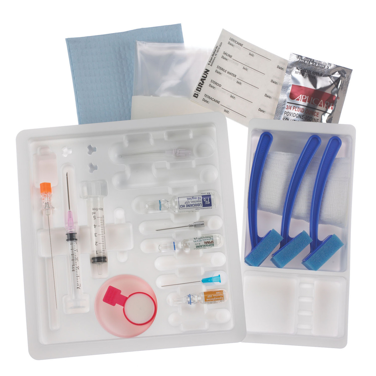 B Braun Pencan Spinal Trays