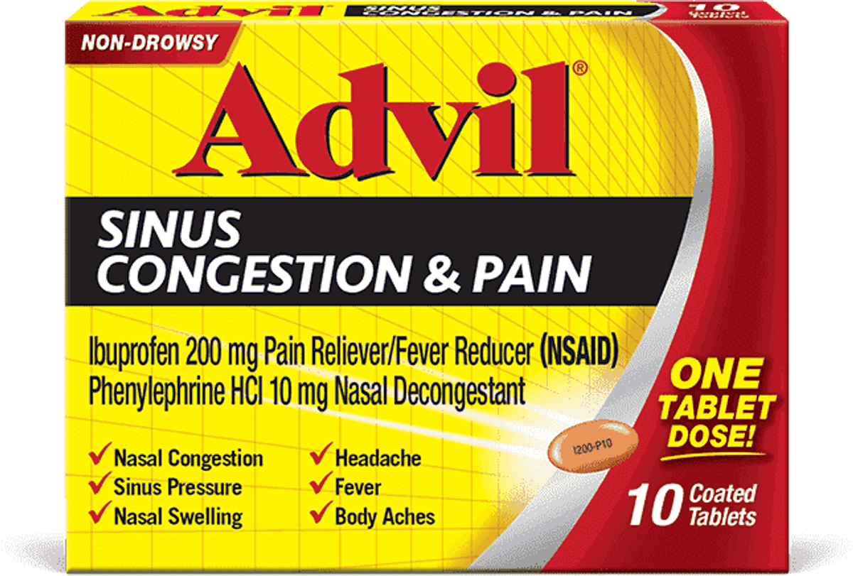 Haleon Advil® Sinus Congestion & Pain Tablets Haleon Advil® Sinus Congestion & Pain Tablets