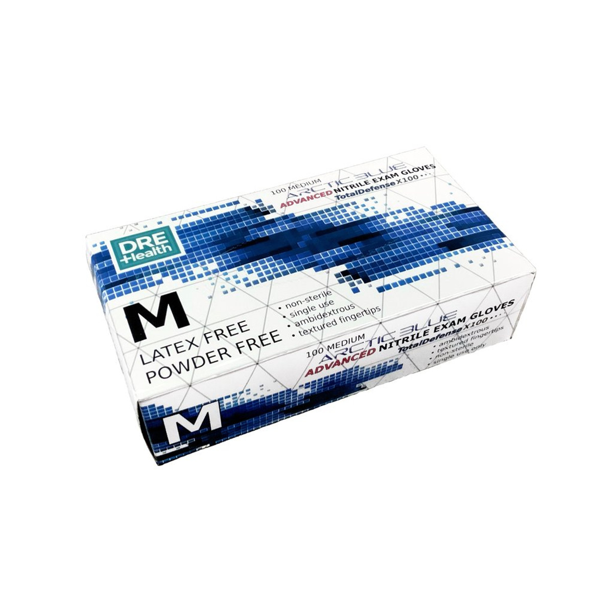 DRE Health Nitrile Gloves, Powder Free