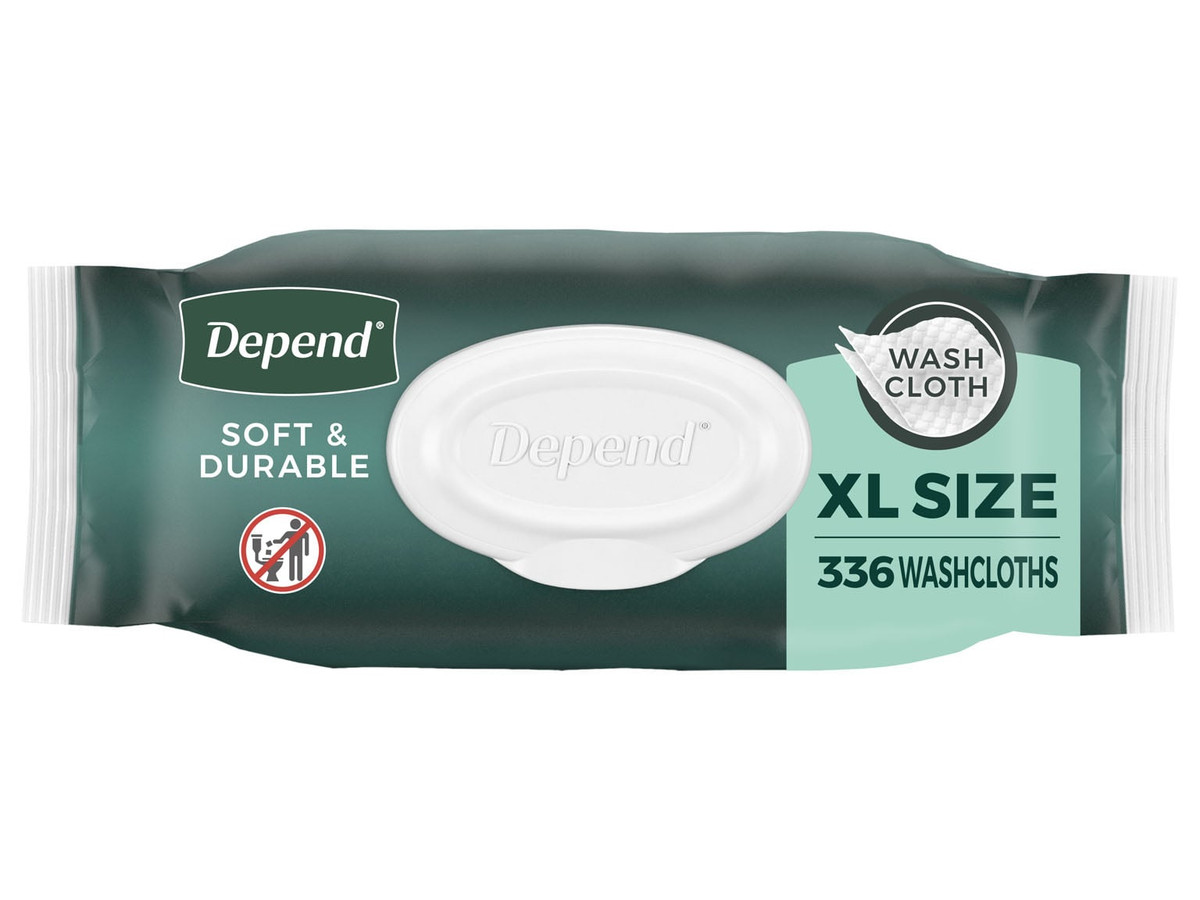 Kimberly-Clark Depend Washcloth
