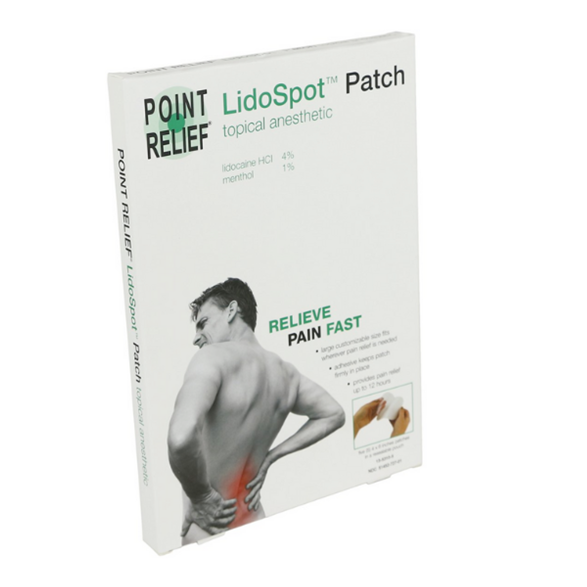 Fabrication Point Relief Lidospot Topical Anesthetic Patch