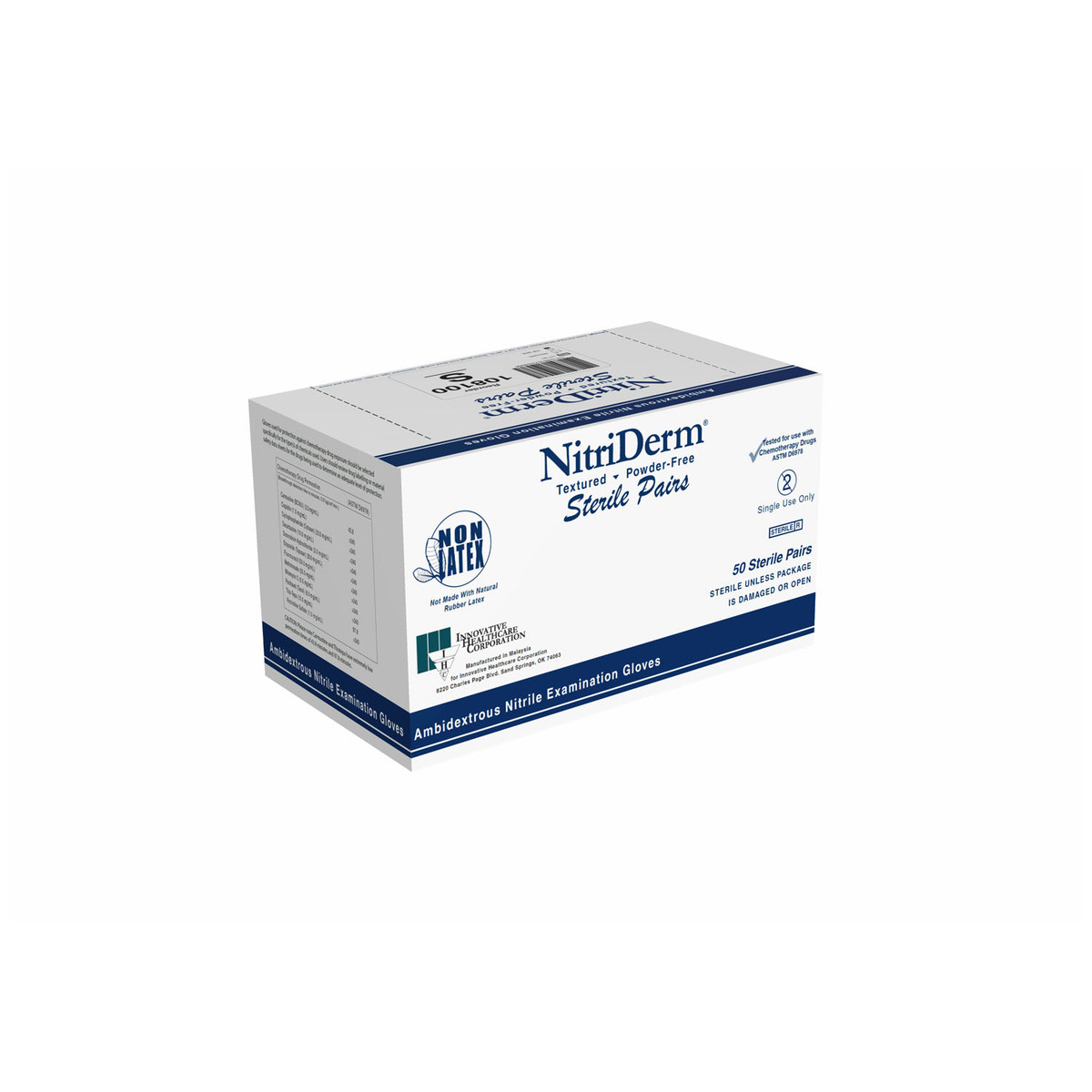 Innovative Nitriderm Sterile Powder-Free Nitrile Exam Gloves (10137_10022677)