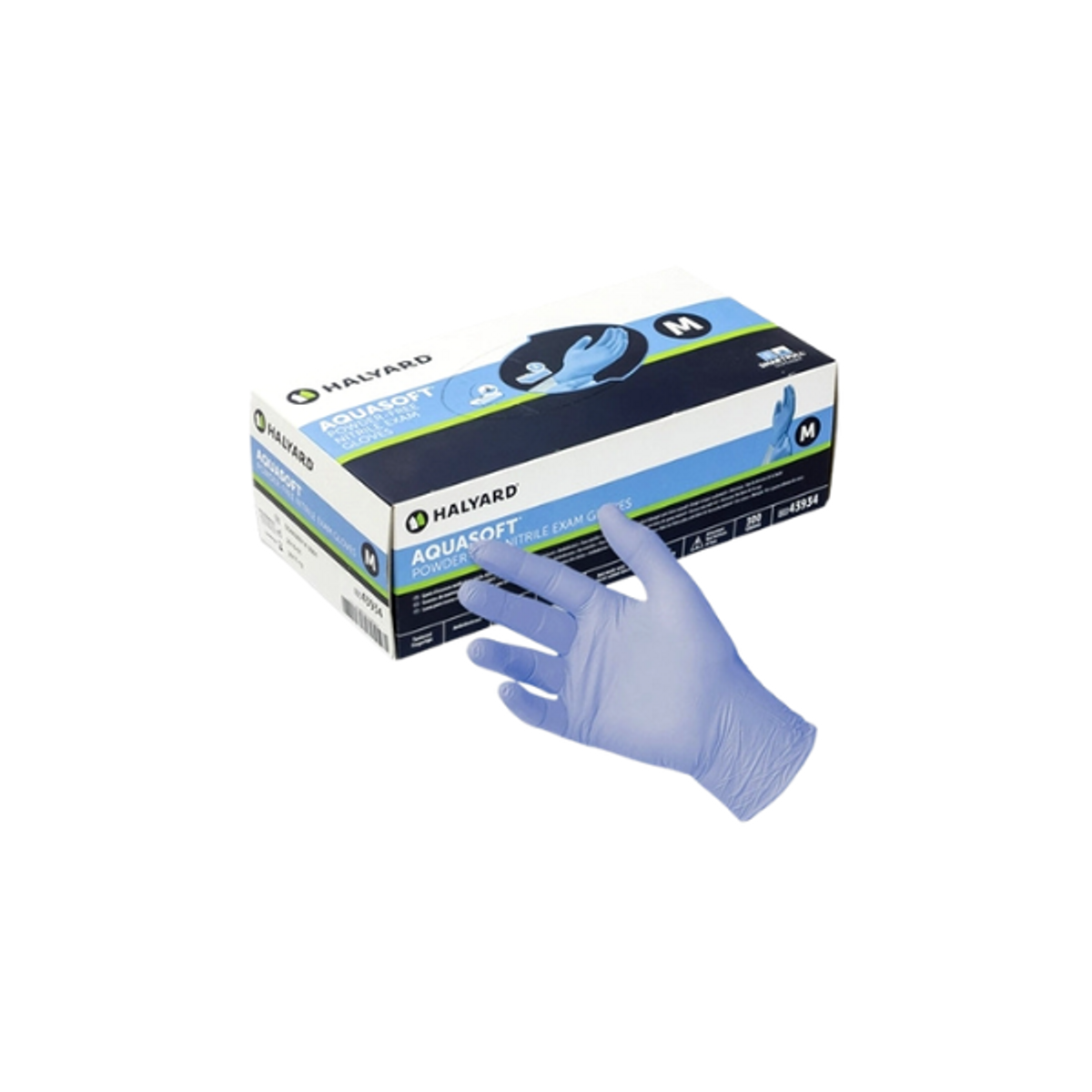 Halyard Aquasoft Blue Nitrile Exam Gloves- Dental Promotion