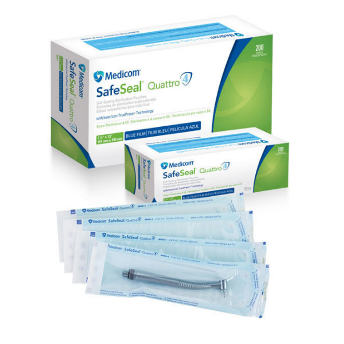 Medicom SafeSeal Quattro Sterilization Pouches