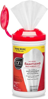 Pdi Sani-Wipe Non-Rinse Food Contact Hard-Surface Sanitizing Wipe
