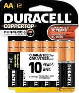 Duracell Coppertop Alkaline Retail Battery With Duralock Power Preserve Technology