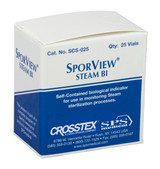 Crosstex Sporview Self-Contained Steam Biological Indicator