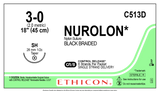 Ethicon Nurolon Braided Nylon Sutures (10137_C584D)