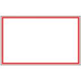 Timemed Red Border Tape Labels