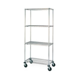 Quantum Medical 4 Wire Shelf Mobile Cart