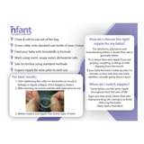 nfant | 2X Standard Flow Nipple, Blue (18ml/min)