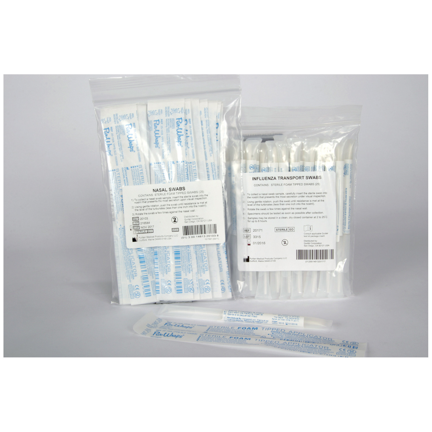 Quidel Quickvue Influenza Swabs