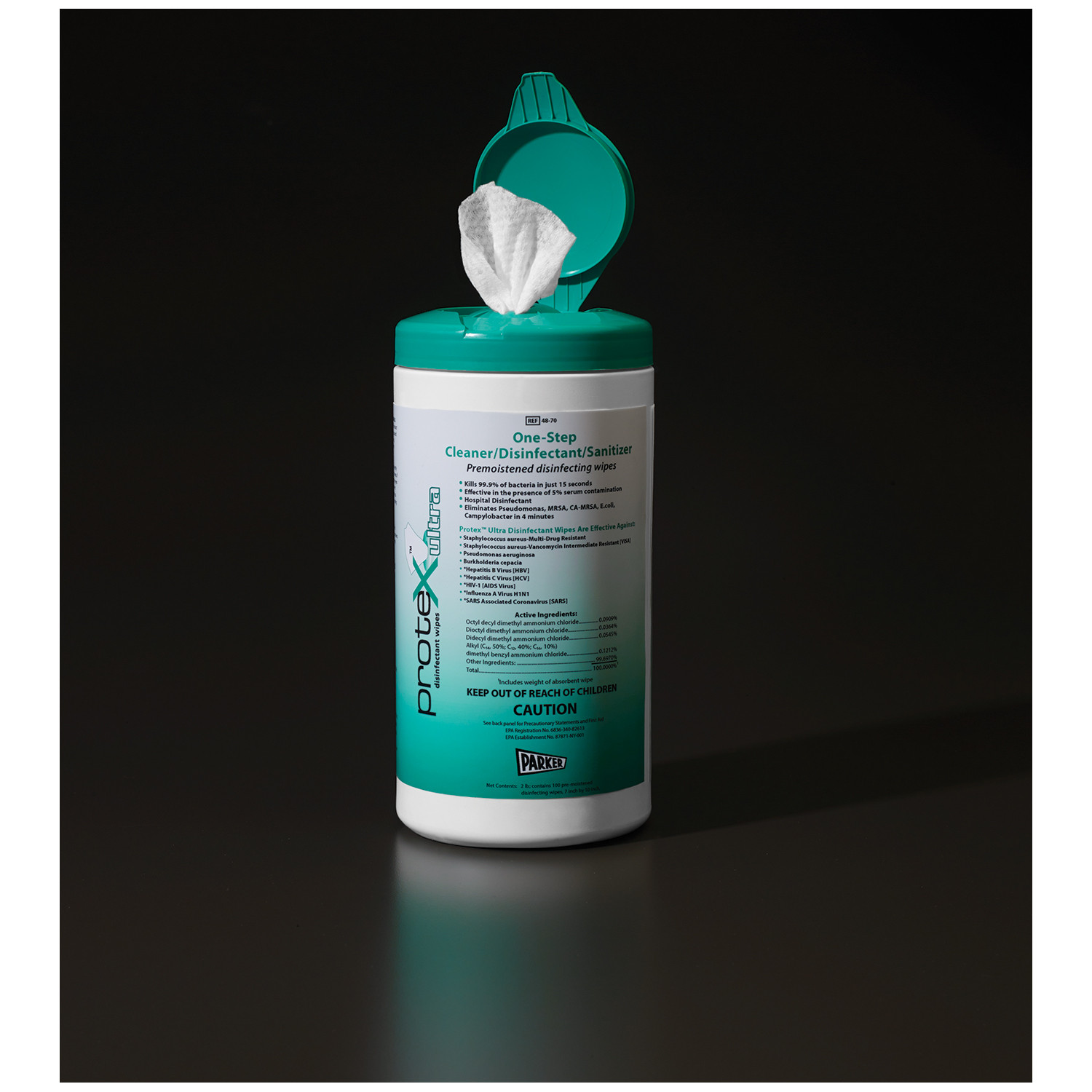 Parker Labs Protex Ultra Disinfectant Wipes