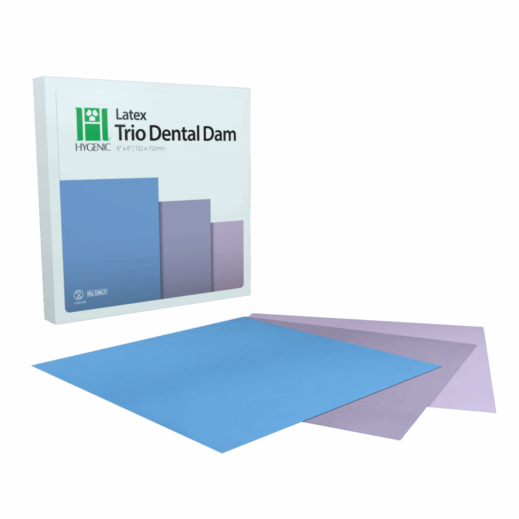Four D Rubber Hygenic Trio Latex Dental Dam