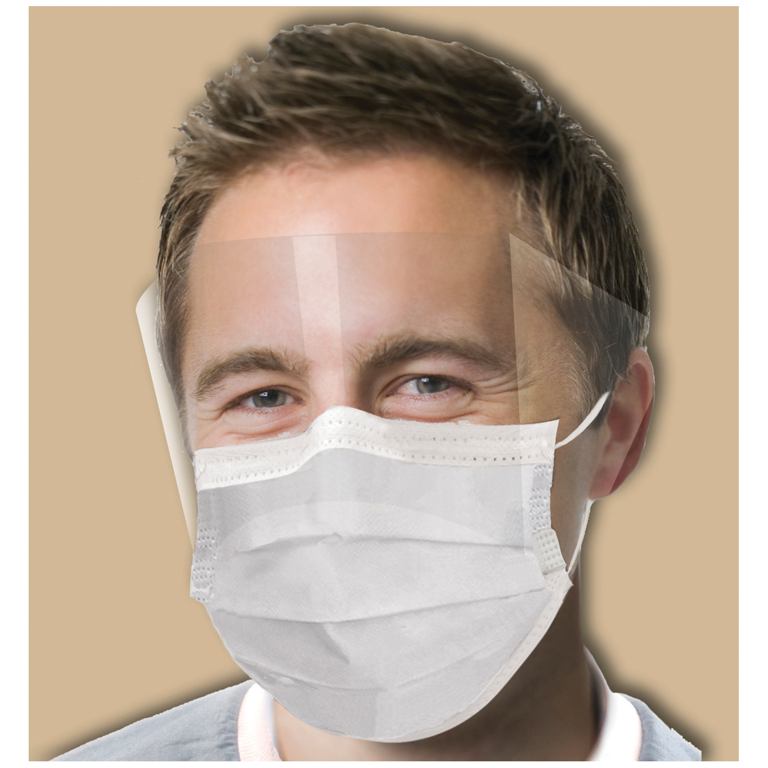 Crosstex Ultra Fogfree Earloop Mask With Shield