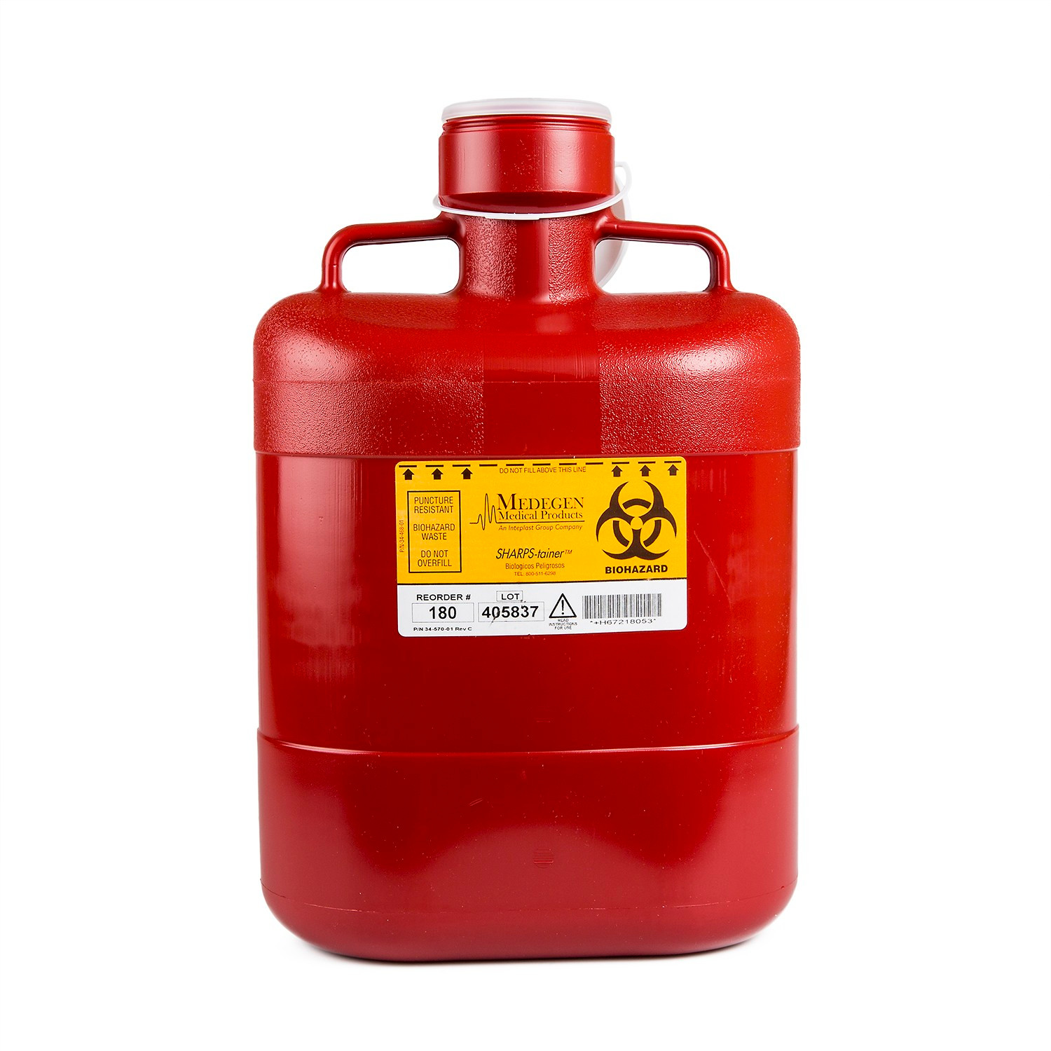 Medegen Non-Stackable Sharps Containers - Polypropylene