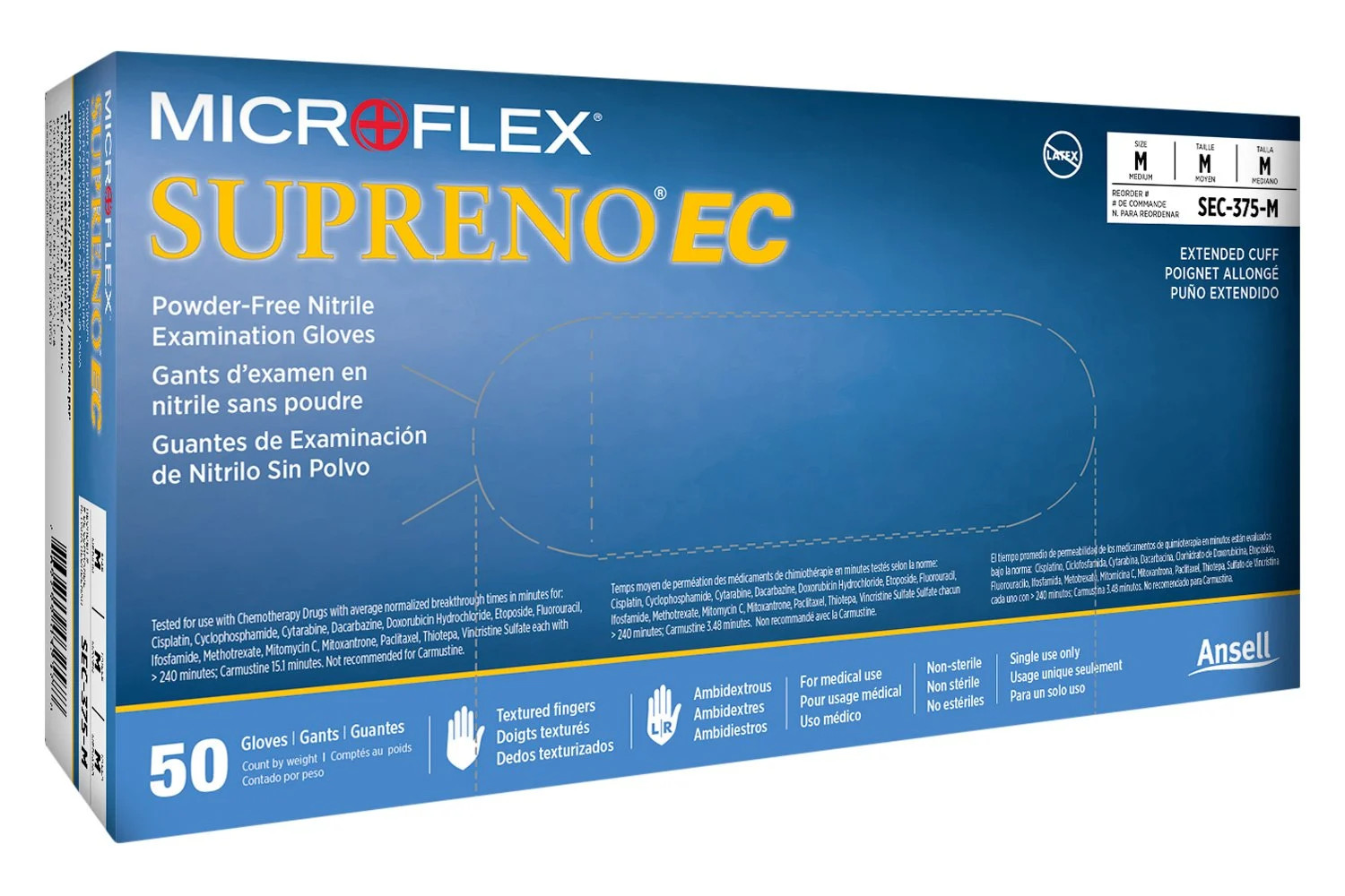 Ansell Microflex Supreno Ec Powder-Free 