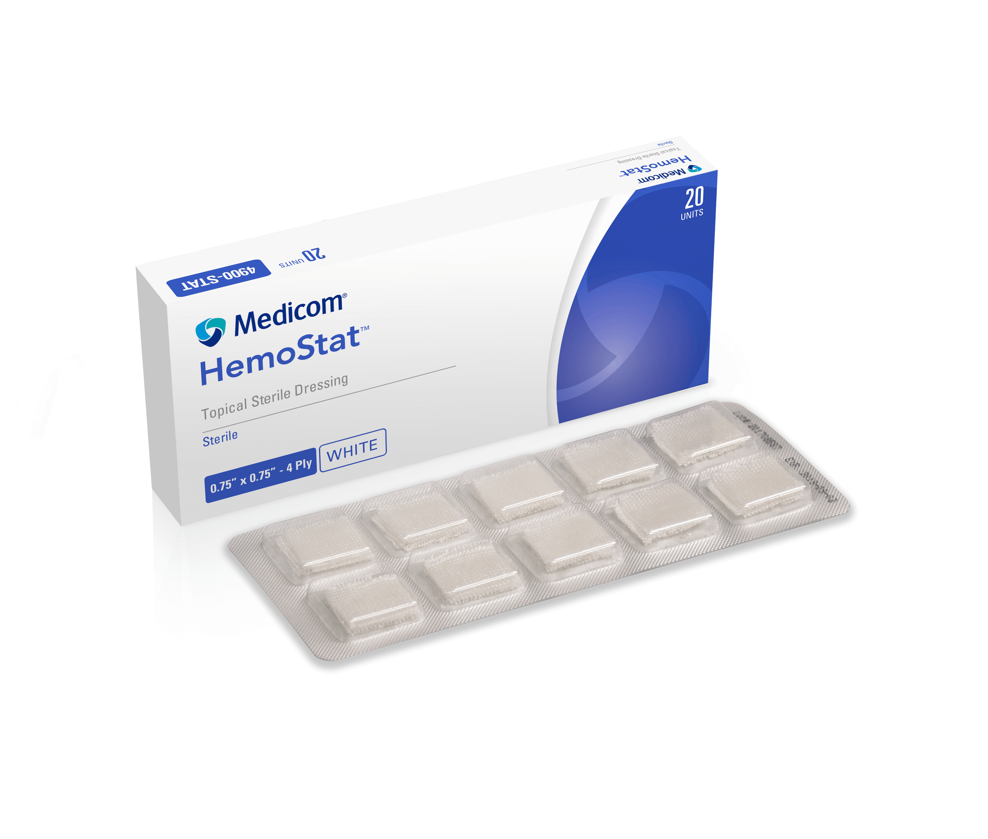 MEDICOM SAFEGAUZE HEMOSTAT TOPICAL HEMOSTATIC DRESSING