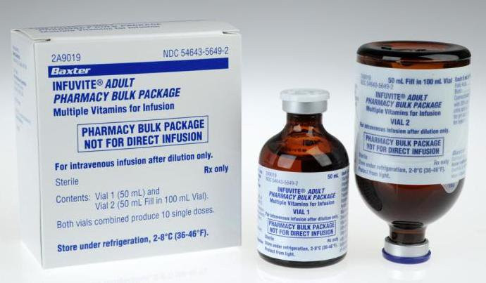 Baxter Infuvite Infusion Vitamins