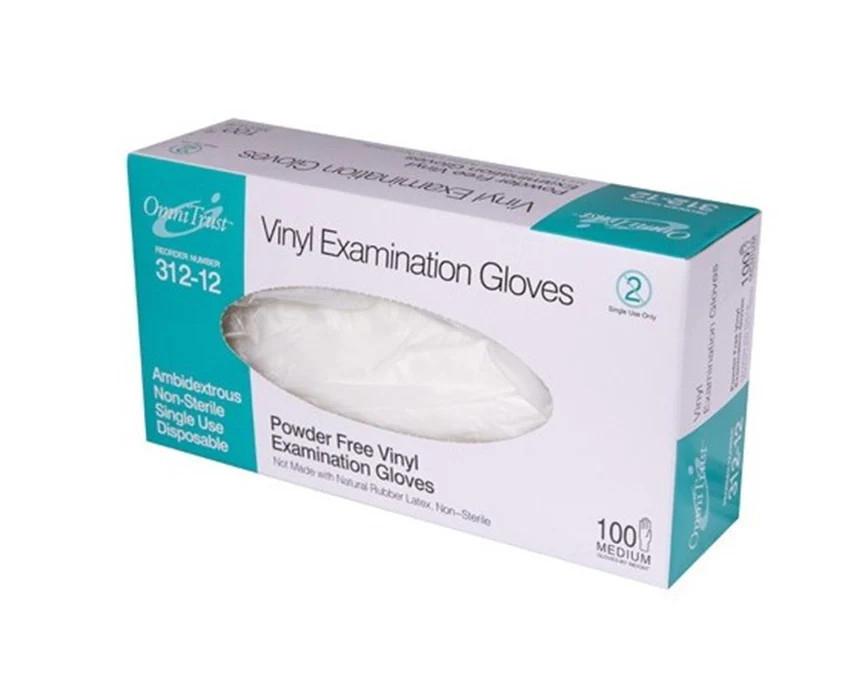 Omnitrust Vinyl Powder Free Examination Glove