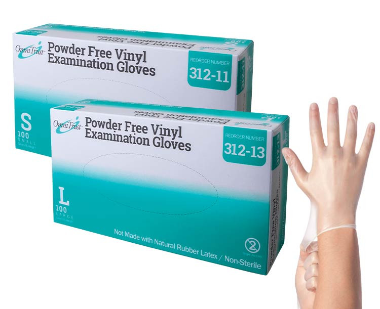 Omnitrust Vinyl Powder Free Examination Glove
