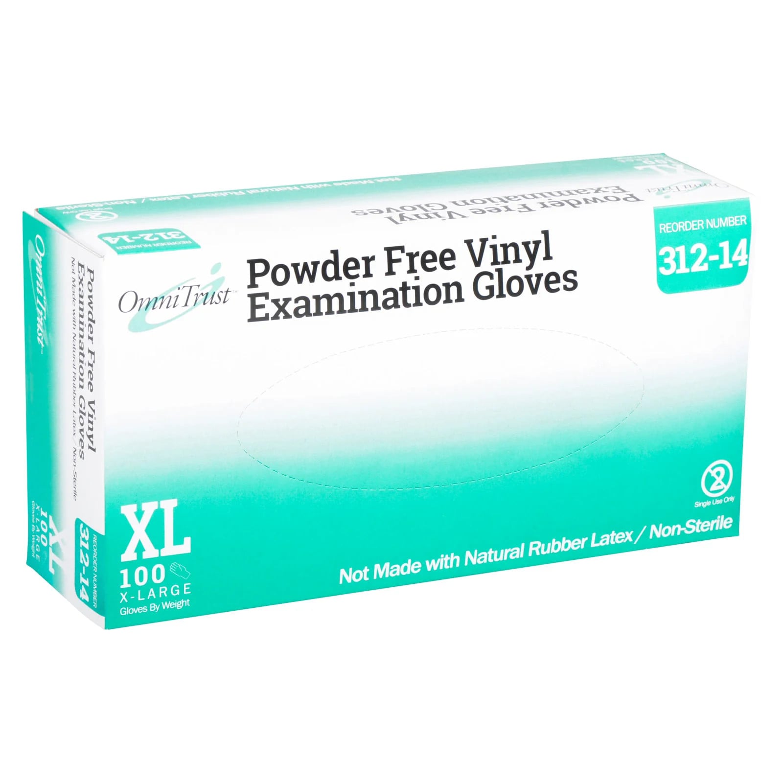 Omnitrust Vinyl Powder Free Examination Glove