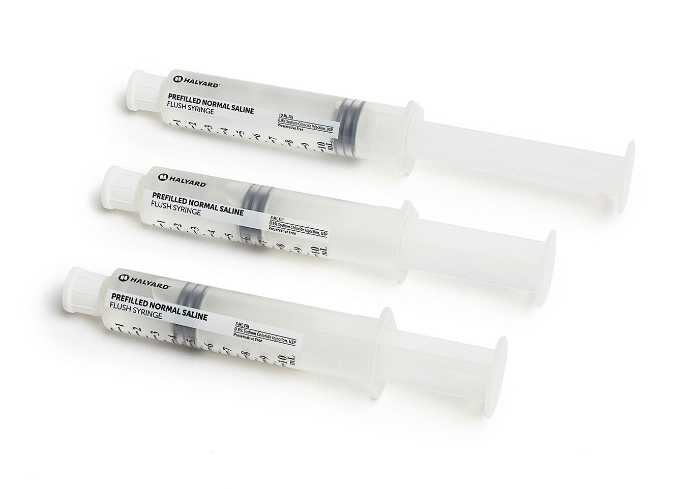 Halyard Prefilled Saline Syringes