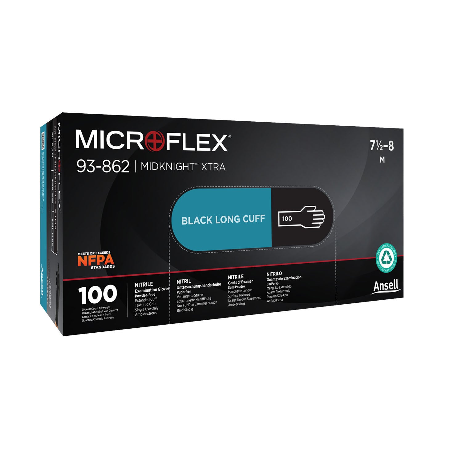 Midknight Powder-Free Nitrile Exam Gloves