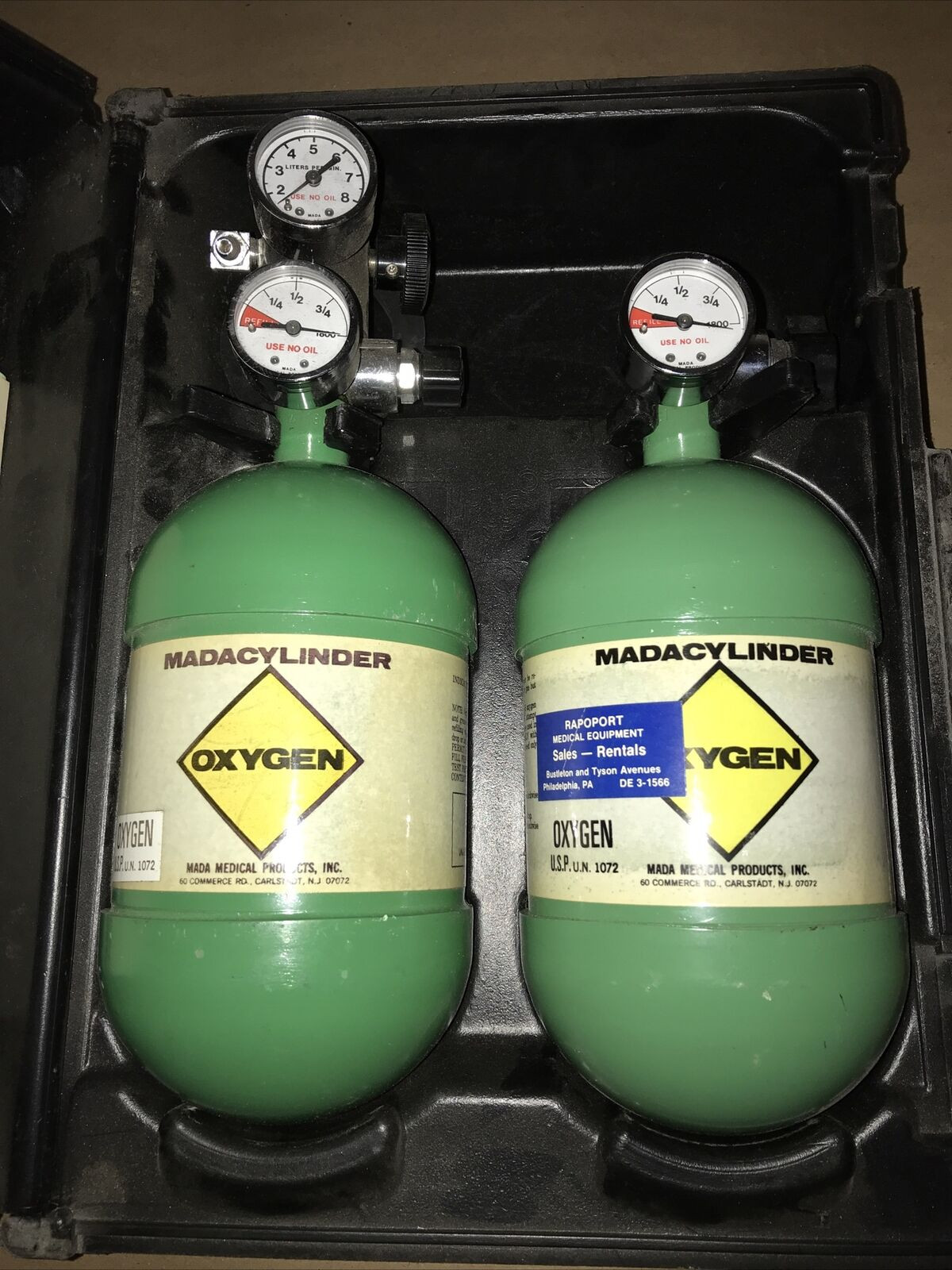 Mada Oxygen Cylinder Bags, Cases, Parts & Accessories
