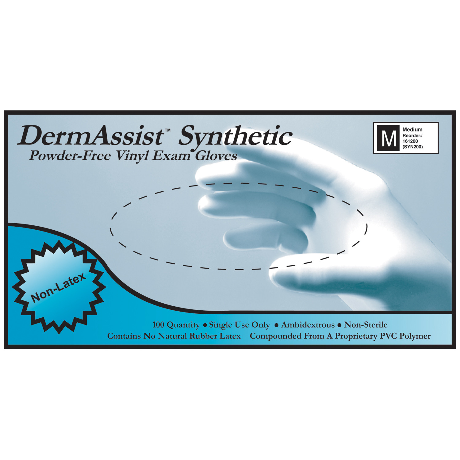 Innovative Dermassist Vinyl Synthetic Powder-Free Exam Gloves