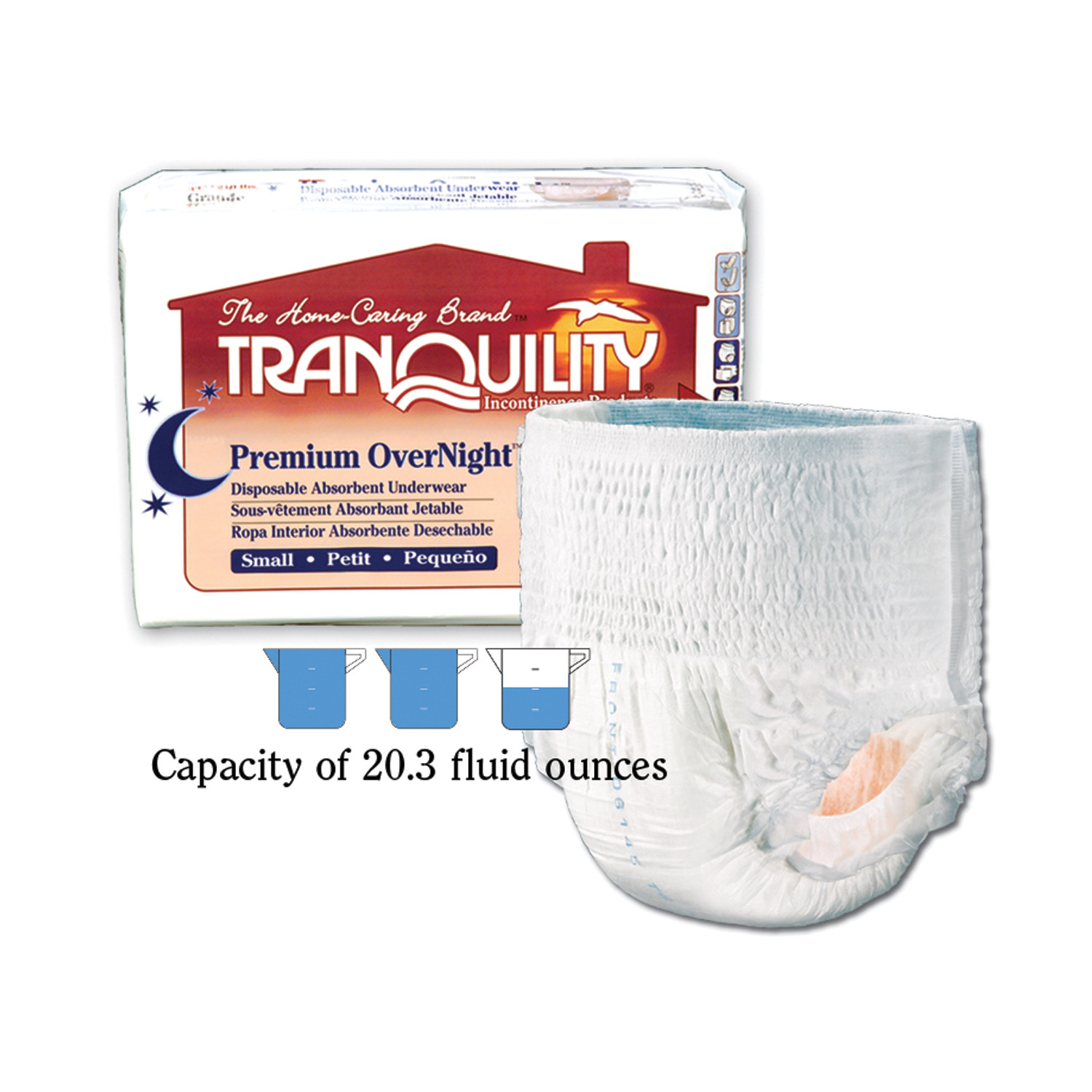 Principle Business Tranquility Premium Overnight Disposable Absorbent Underwear