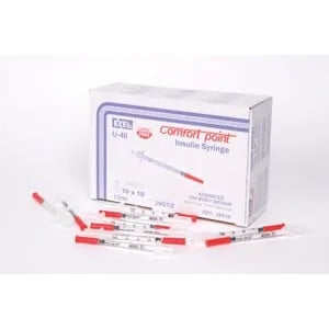 Exel Veterinary U-40 Insulin Syringe