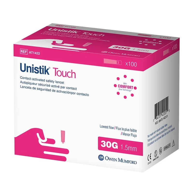 Owen Mumford Unistik Touch Single Use Safety Lancet