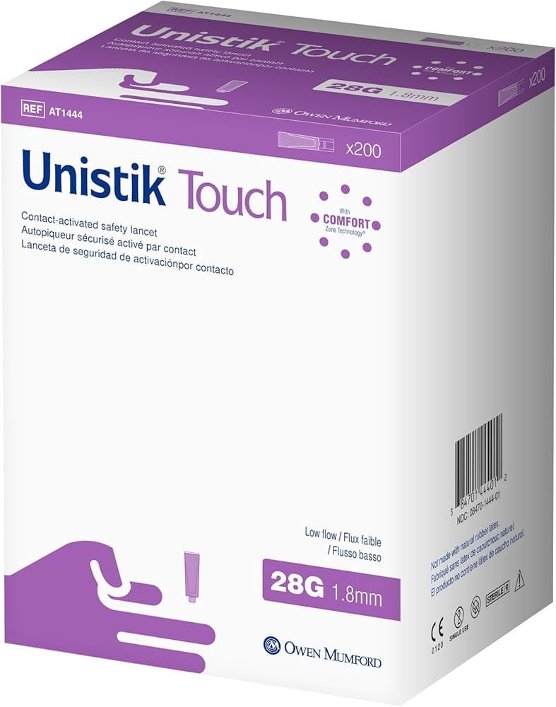 Owen Mumford Unistik Touch Single Use Safety Lancet