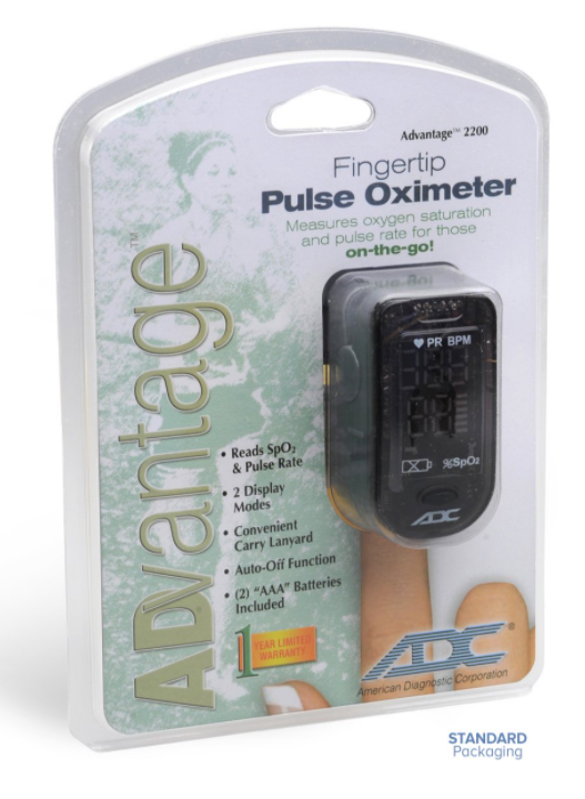 Digital Fingertip Pulse Oximeter - Standard Packaging 