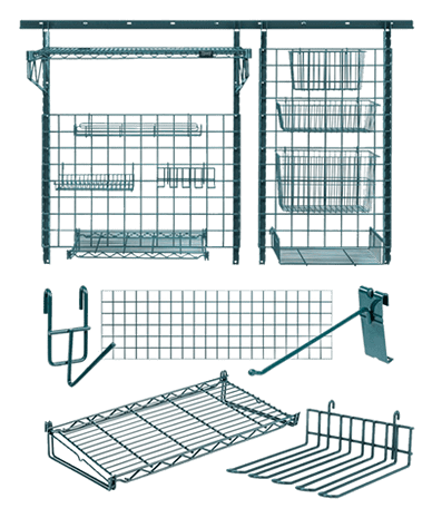 Quantum Medical Wire Shelving Posts & Accessories