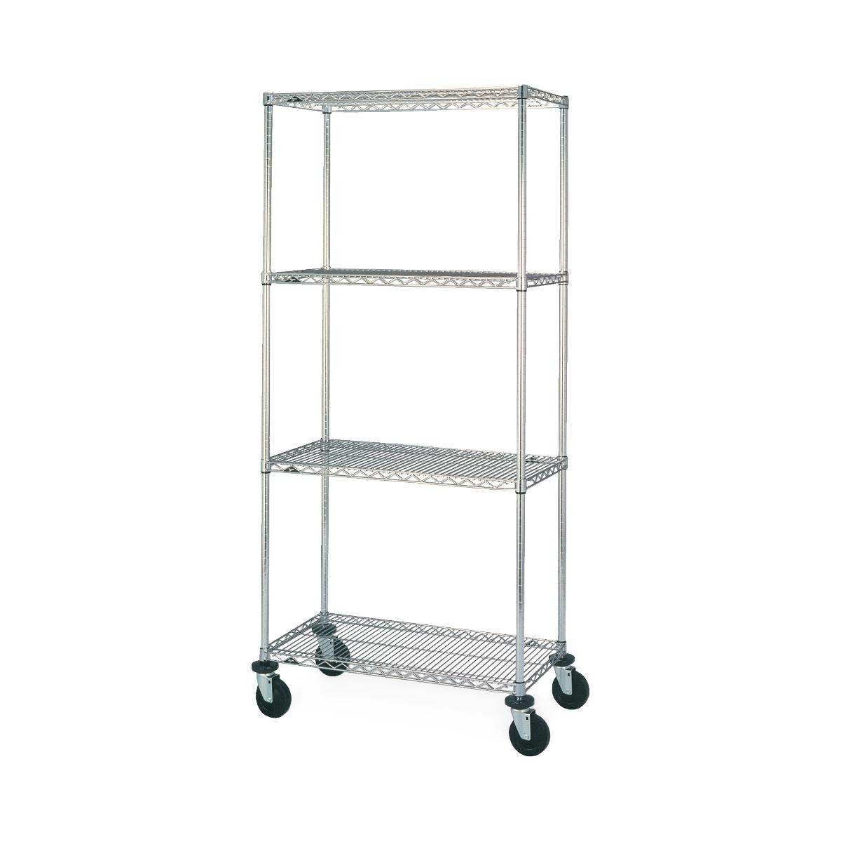 Quantum Medical 4 Wire Shelf Mobile Cart