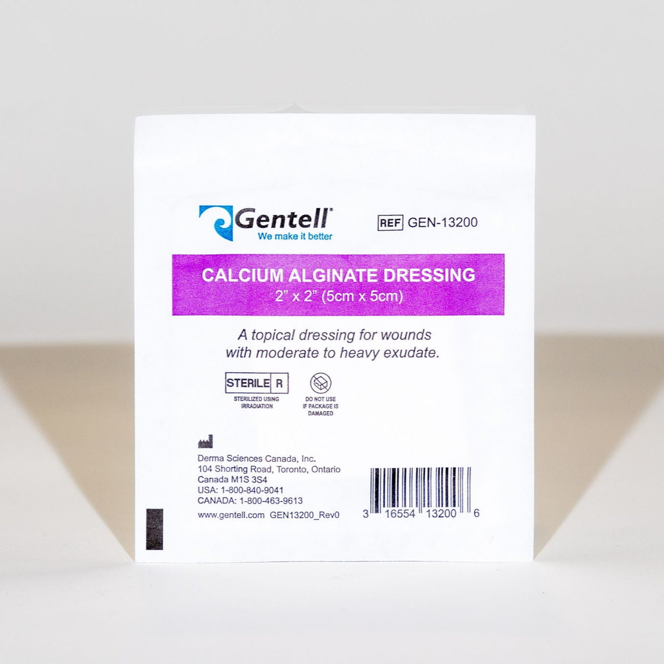 Gentell Calcium Alginate Dressing