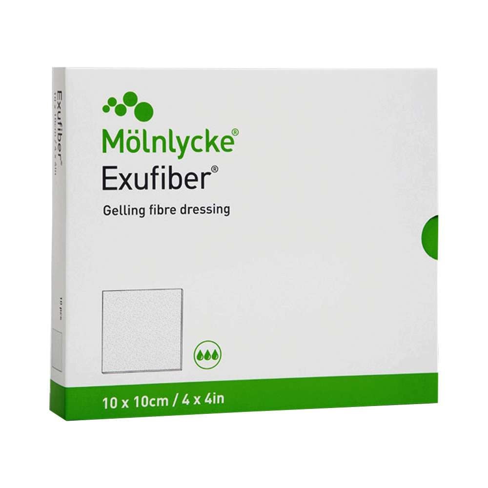 Molnlycke Exufiber Ag+ Gelling Fiber Dressings