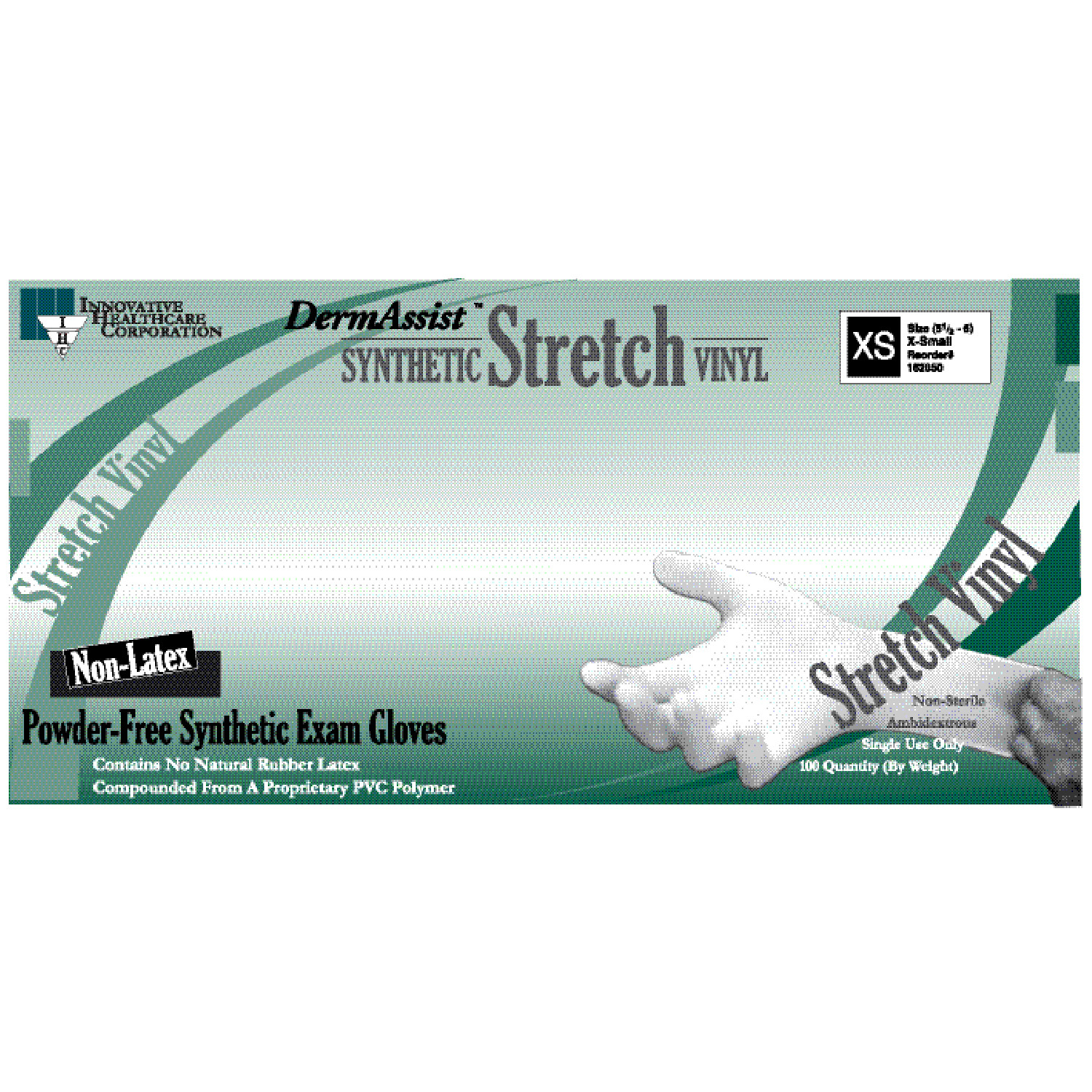 Innovative Dermassist Stretch Vinyl Exam Gloves