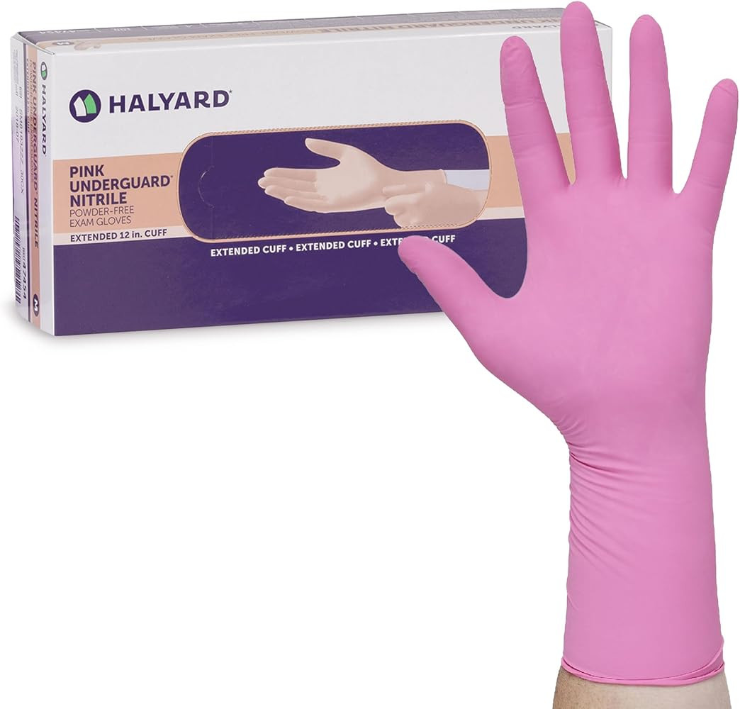 Halyard Pink Underguard Exam Gloves