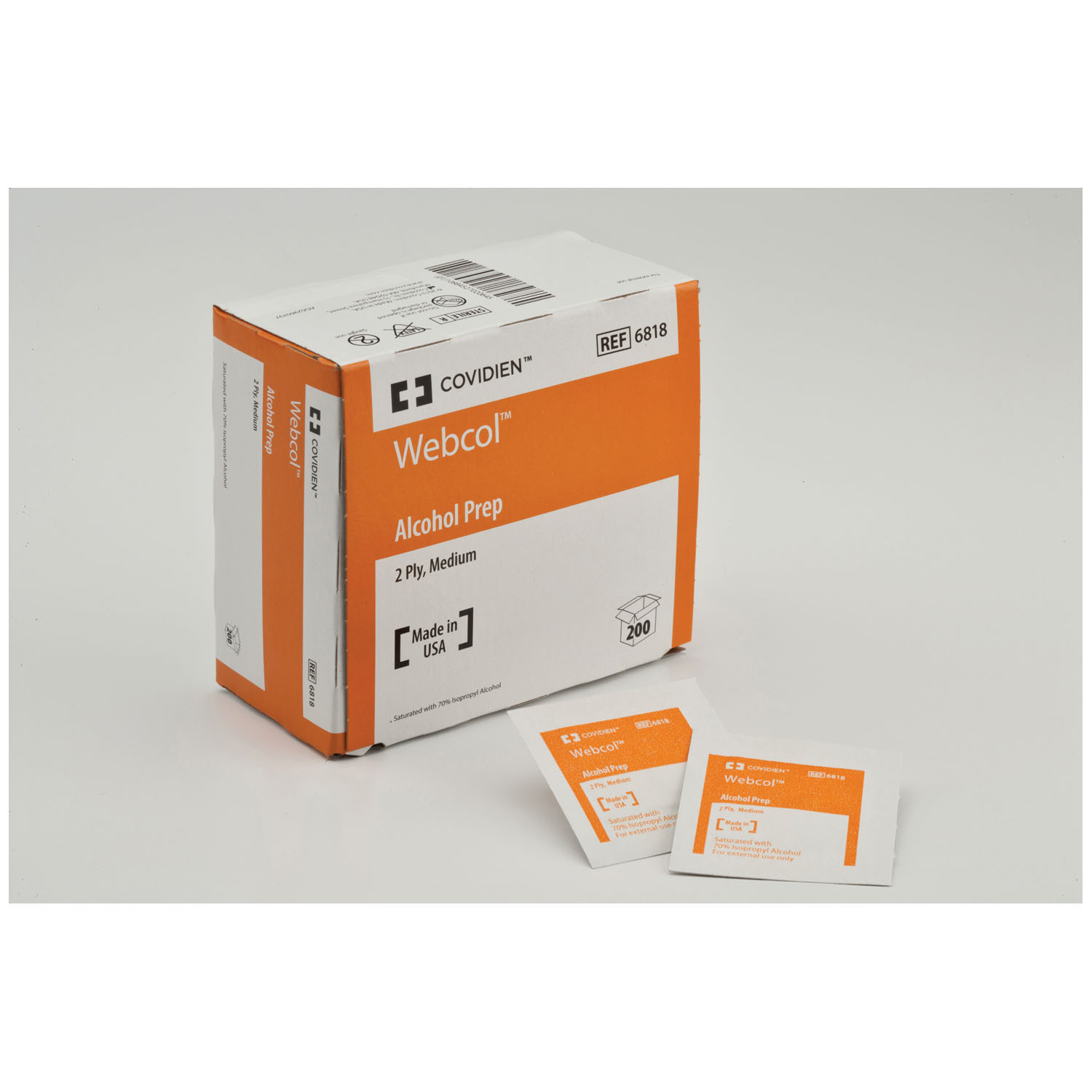Cardinal Health Webcol Alcohol Prep Pads
