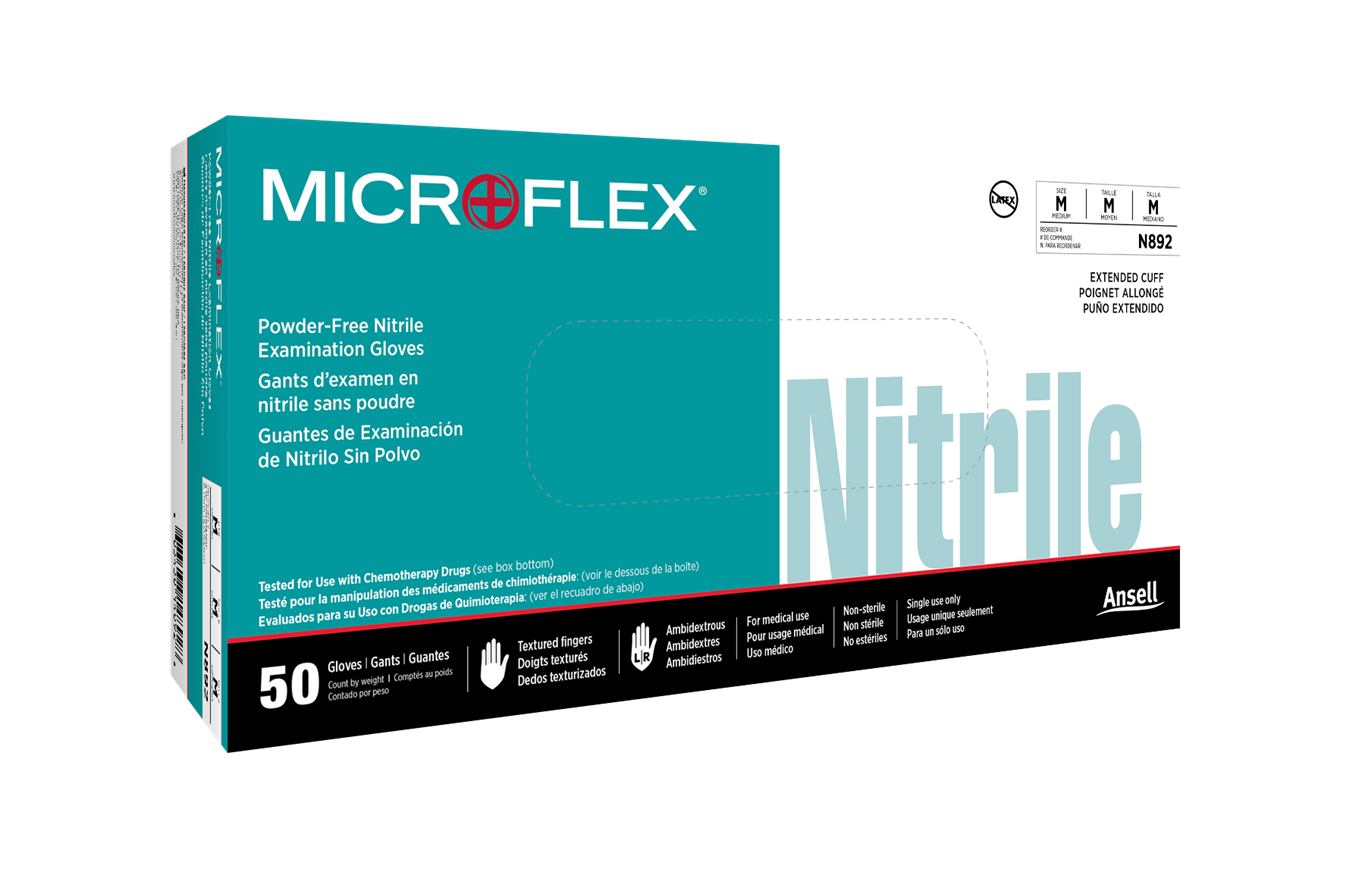 Ansell Microflex N89 Nitrile Exam Glove