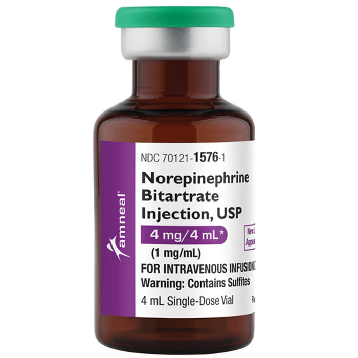 Pfizer Norepinephrine Bitartrate Injectable