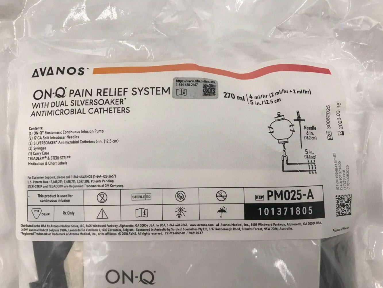 Avanos On-Q Pain Relief System & Accessories